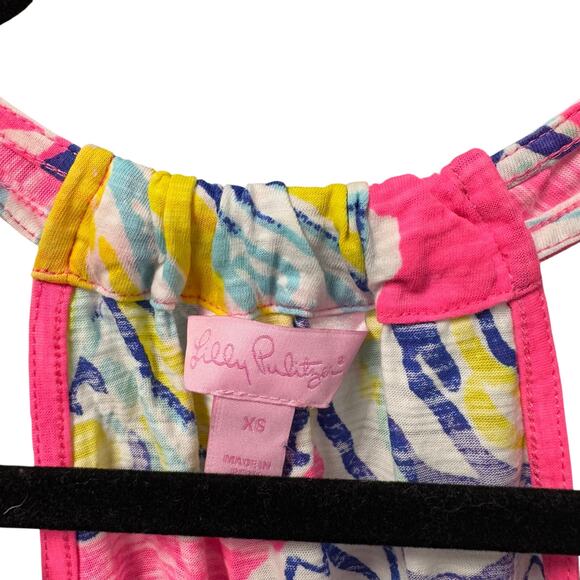 Lilly Pulitzer Sleeveless Minka Seashell Floral Tank Women’s X-Small - Picture 6 of 6